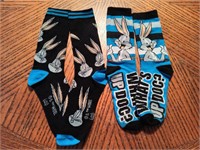 2 Pairs Bugs Bunny Socks (New)