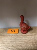 Antique Red Goose Shoes Cast Iron Bank 4.5 inches