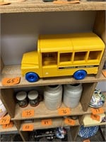 Vintage Tupperware Toy School Bus