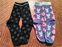 2 Pairs Womens Socks (New) (Bunny)