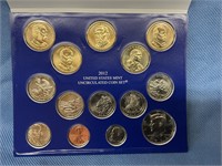 2012 PA  US Uncirculated Coin Set