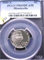 2006 S PCGS PF69DC JEFFERSON NICKEL