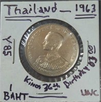 Uncirculated 1963 Thailand coin