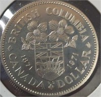 Silver uncirculated 1971 Canadian dollar
