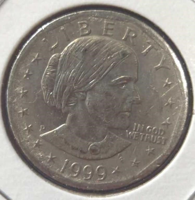 1999 P. Susan b. Anthony dollar