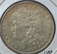 Silver 1893 Morgan dollar