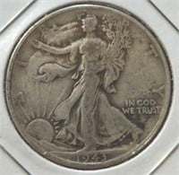 silver 1943 walking liberty half dollar