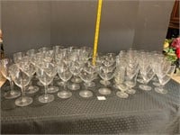 Gorham Montclair Crystal Platinum Rim Glasses