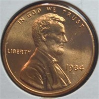 Uncirculated 1984 Lincoln penny