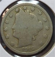 1912 Liberty head V nickel