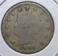 1905 Liberty Head V. Nickel