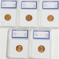 5// 1974 S IGS PF70 RED LINCOLN CENTS