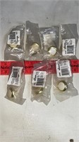 20 New Gold Finish w/ White Centers Cabinet Knobs