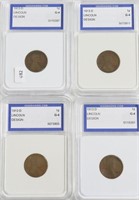 4// 1913 D IGS G4 LINCOLN CENTS