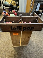 Vintage Lollipops Wood Crate