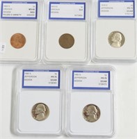 5// IGS GRADED COINS MIXED