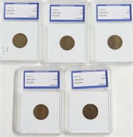 5// I5// 1917 D IGS G4 LINCOLN CENTS