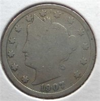 1907 Liberty Head V. Nickel