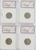 4// MIED IGS GRADED BUFFALO NICKELS