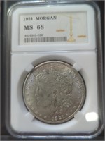 1921 S slabbed Morgan Dollar token