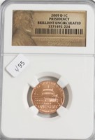 2009 D NGC BU FORMATIVE YEARS LINCOLN CENT