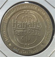 Harrah's Trump plaza $1 gaming token