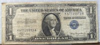 Small date silver certificate 1935 $1 bank note
