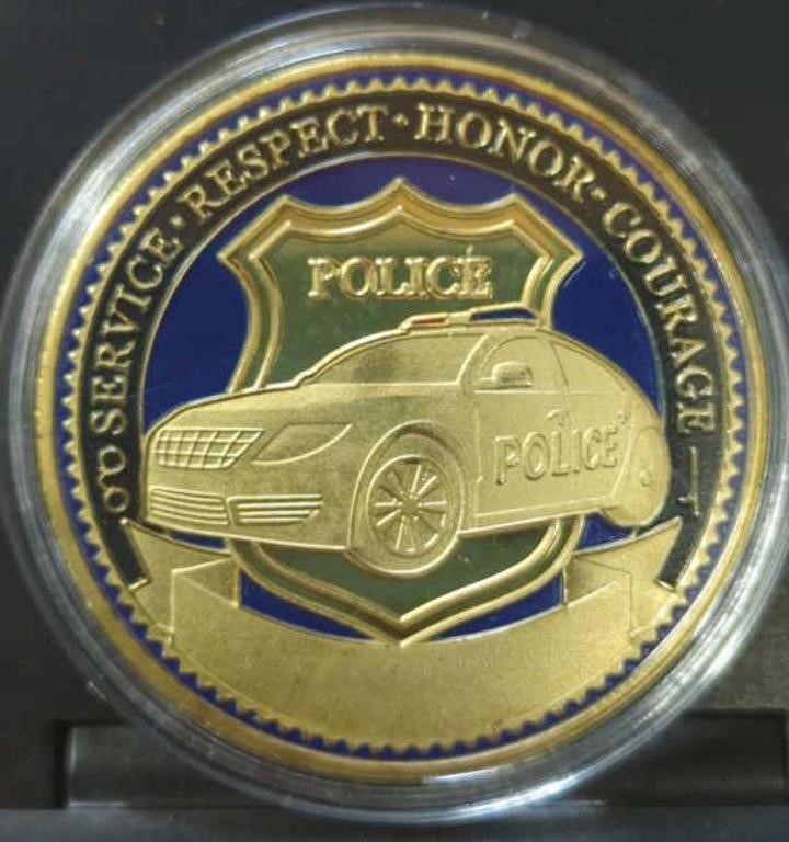 Police challenge coin