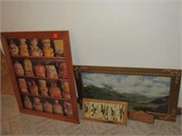 Framed puzzles and artwork