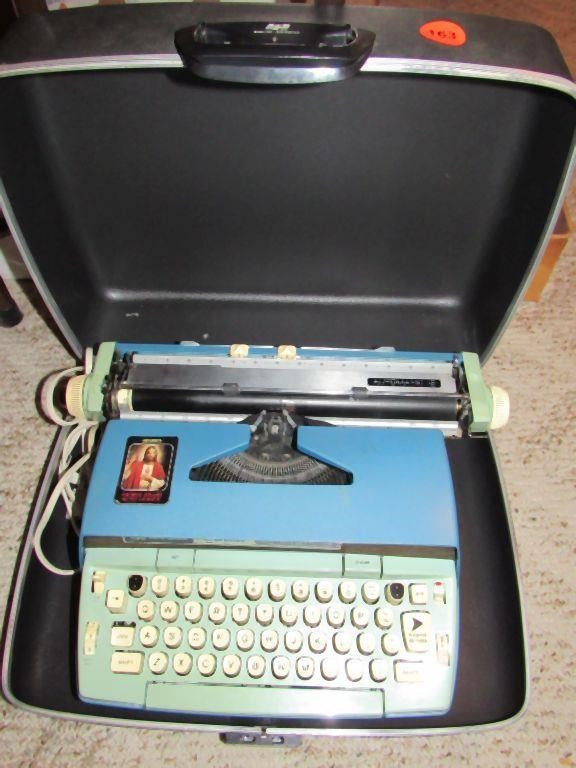 Typewriter and case