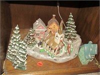 Ceramic Christmas village