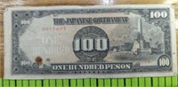 Japanese government 100 pesos banknote