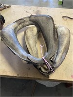 Antique leather horse collars