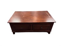 Modern Coffee Table/ Desk, 2 Storage Drawers,