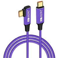 240W Data Cable 5A Usb-C To C right angle