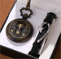 One Piece Anime Luffy Pocket watch & bracelet