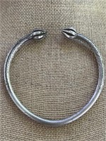 Unusual Sterling Silver Cuff Bracelet 46g