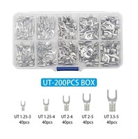 200pcs uninsulated fork terminals