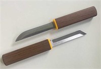 Double blade stainless steel knife