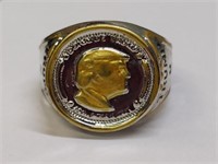 925 stamped Donald Trump ring size 12