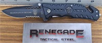 Renegade tactical steel pocket knife