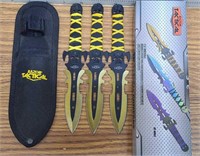 Razor tactical throwing knives