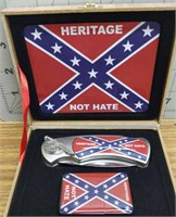 Heritage Not Hate knife and lighter set