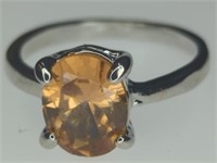 925 stamped gemstone ring size 8