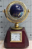World globe clock "Tom Mcdevitt " engraving