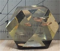 Epoxy prism paper weight with 1999 variant