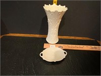 Lenox China Vase & Small Dish