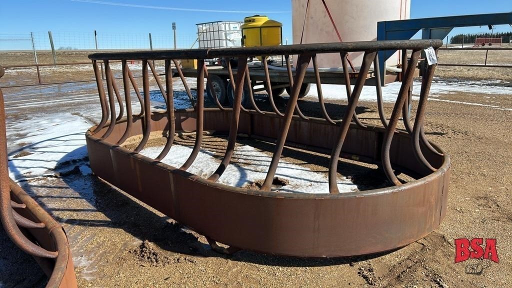 Unused Custom Built Dble Rd Bale Feeder