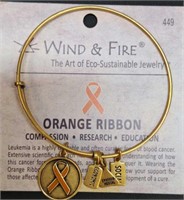 Wind&Fire Orange Ribbon bracelet