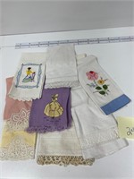 Vintage Hand Towels Guest Tea Lace